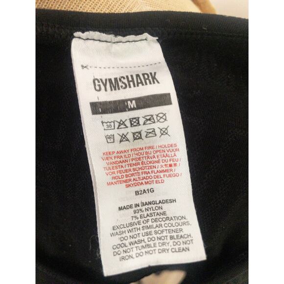 Gymshark Women's Vision Long Sleeve Crop Top Black Thumb Holes Size Medium - Picture 2 of 9